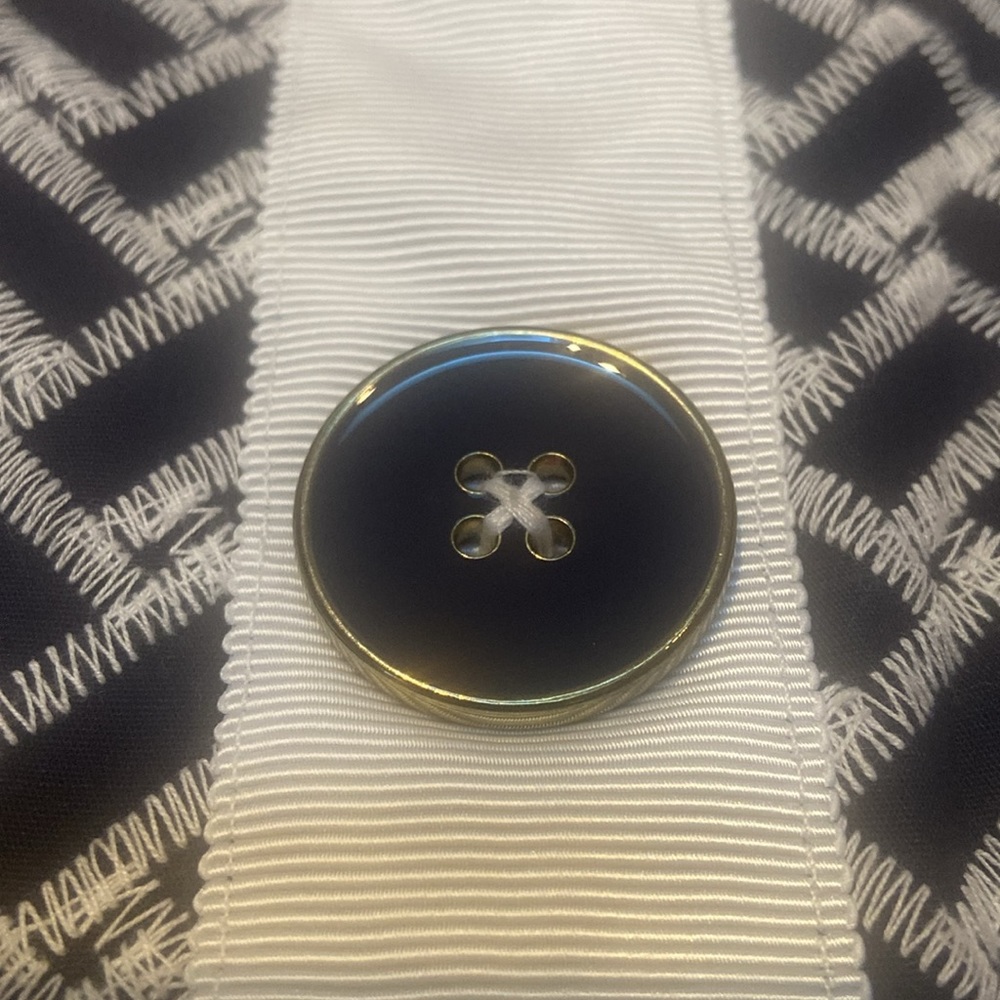 KC PARKER By Heartstrings Size 12 NWT Navy & White Dress - Picture 3 of 15